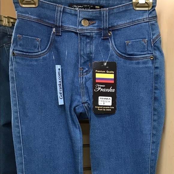 Franka Colombian Butt Lifting Jeans Size 3 New With Tags - Picture 3 of 6